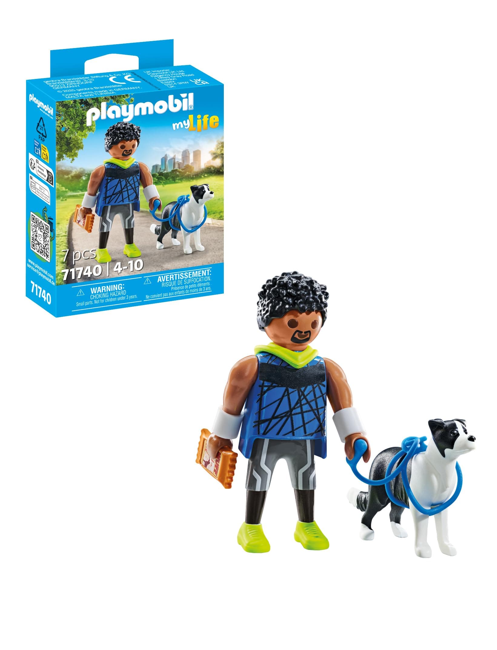 Playmobil - Мъж с куче бордър коли
