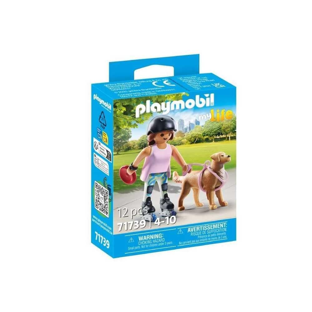 Playmobil - Състезателката на ролери с кучето