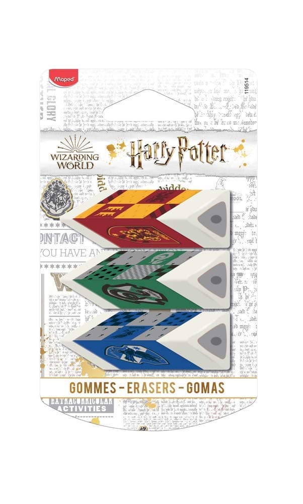 Комплект 3 гуми за изтриване MAPED Harry Potter
