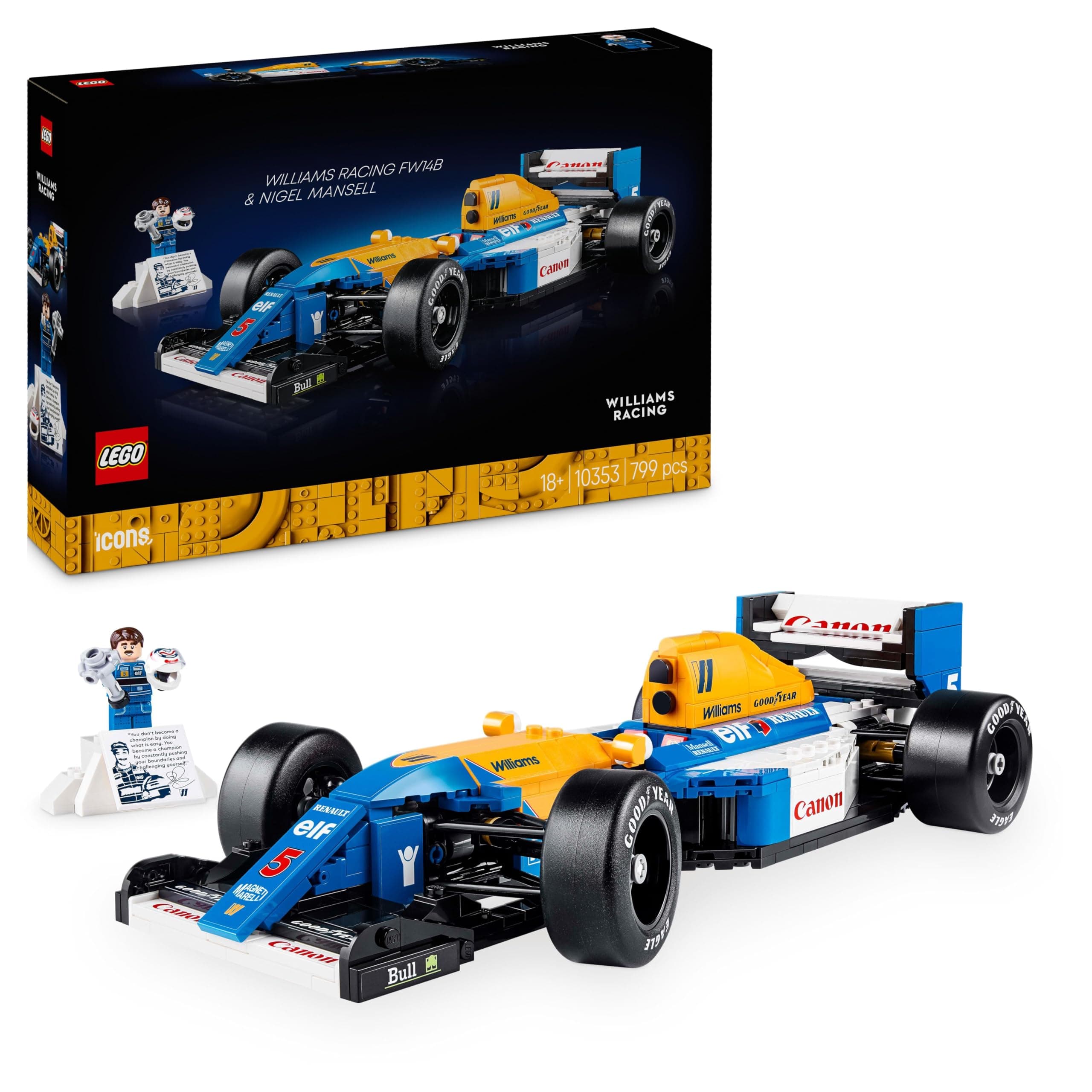 LEGO® Icons 10353 - Williams Racing FW14B & Nigel Mansell
