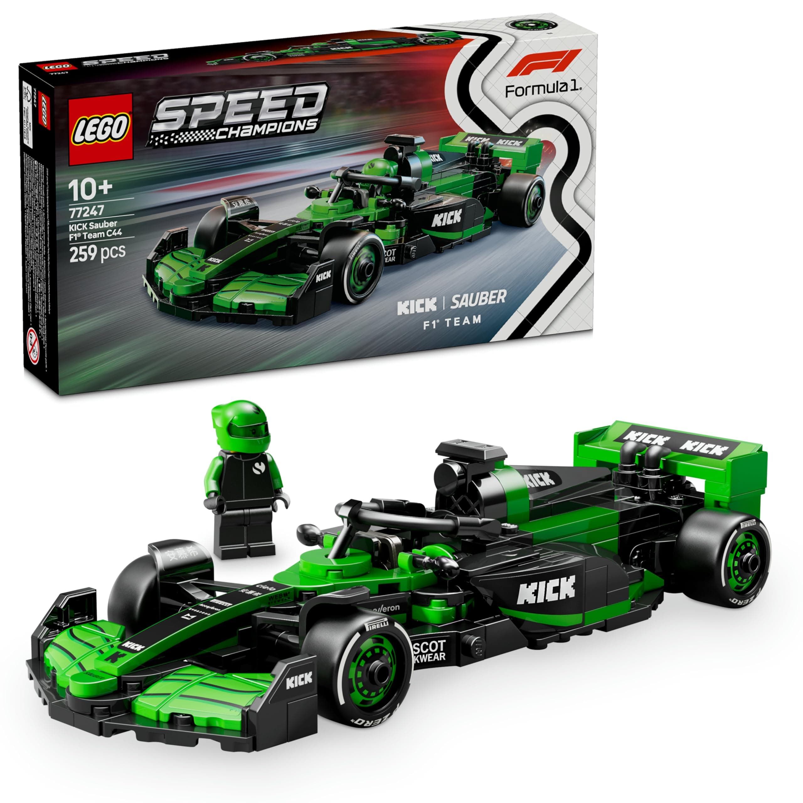 LEGO® Speed Champions 77247 - Болид KICK Sauber F1 Team C44