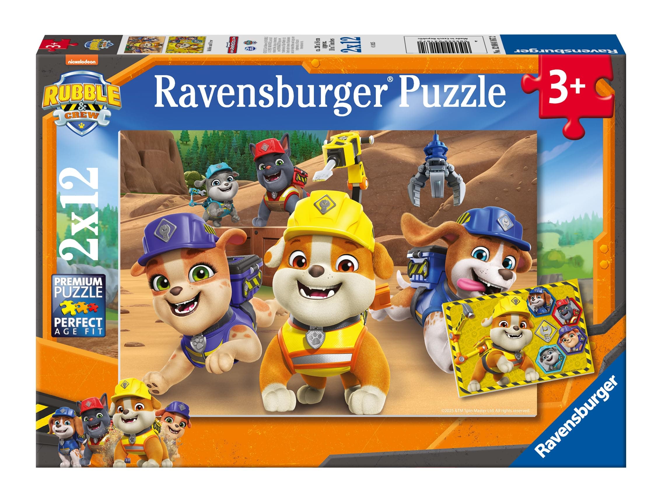 Пъзел Ravensburger 2x12 ел. - Ръбъл и неговият отбор