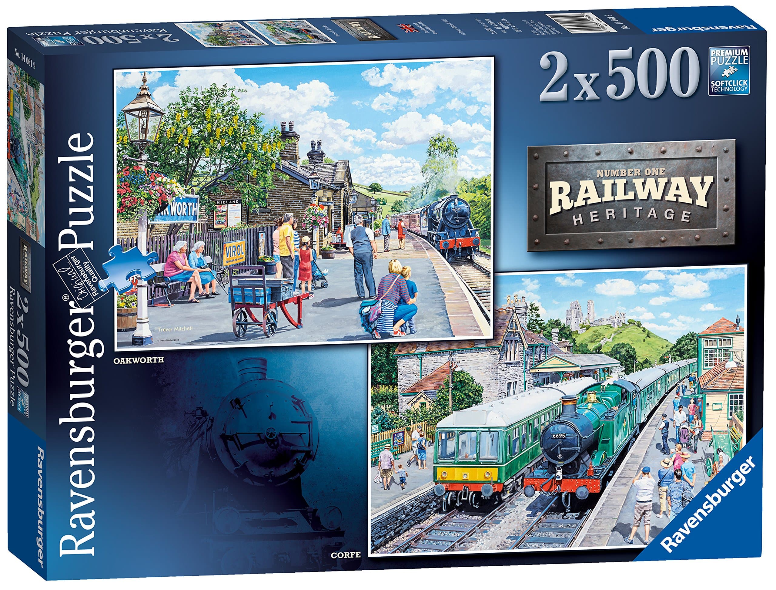 Пъзел Ravensburger 2x500 ел. - Железопътно наследство № 1