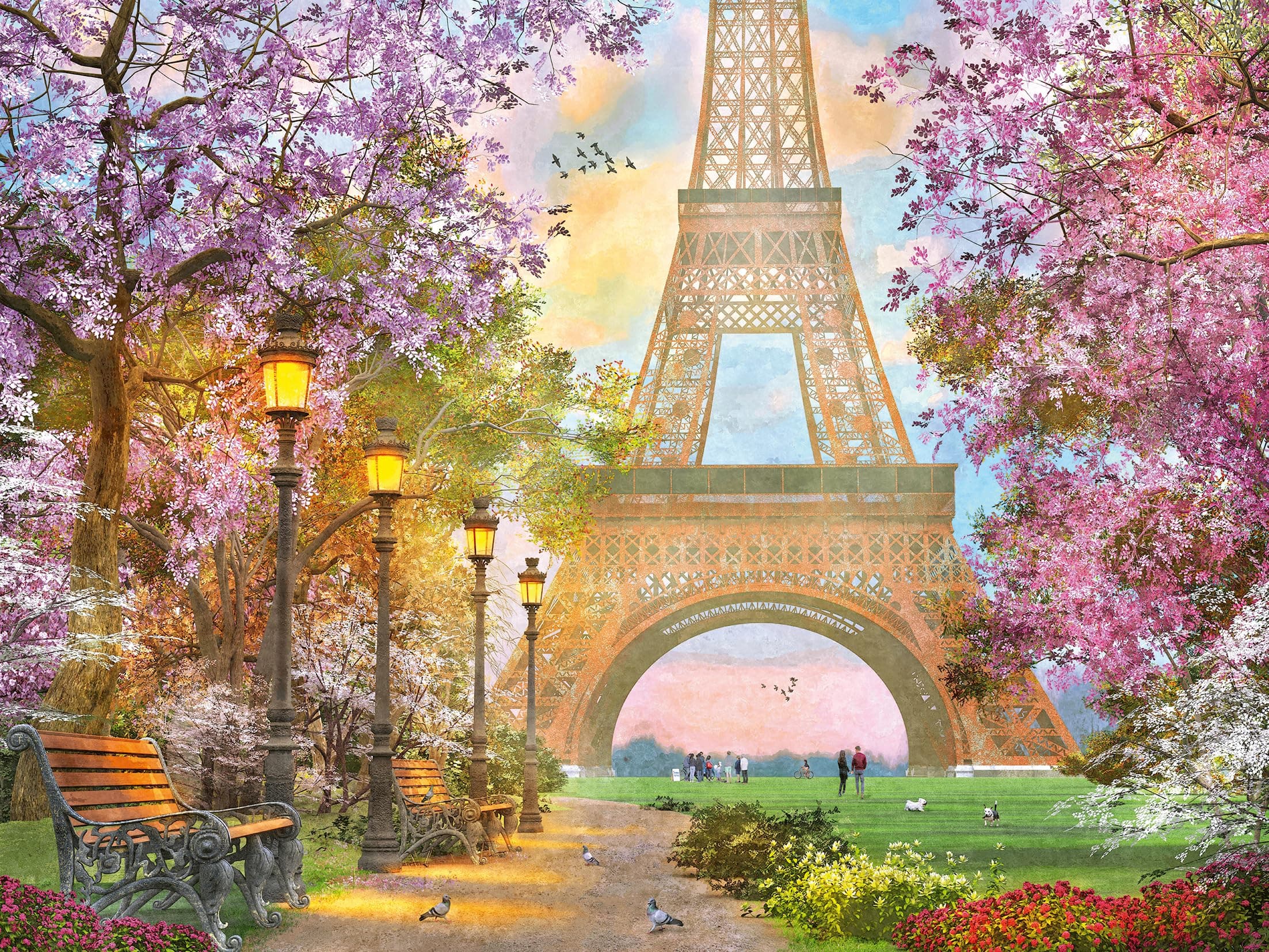 Пъзел Ravensburger 1500 ел. - Влюбен в Париж