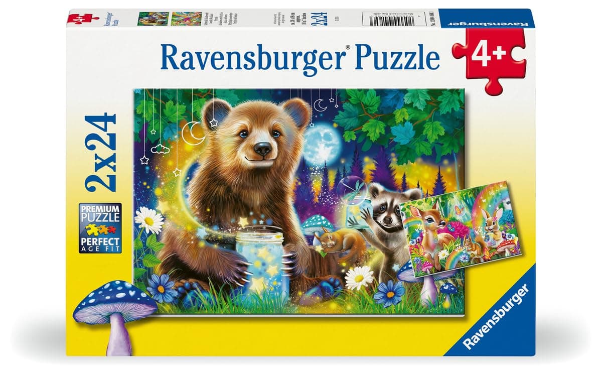 Пъзел Ravensburger 2x24 ел. - Симпатични горски приятели