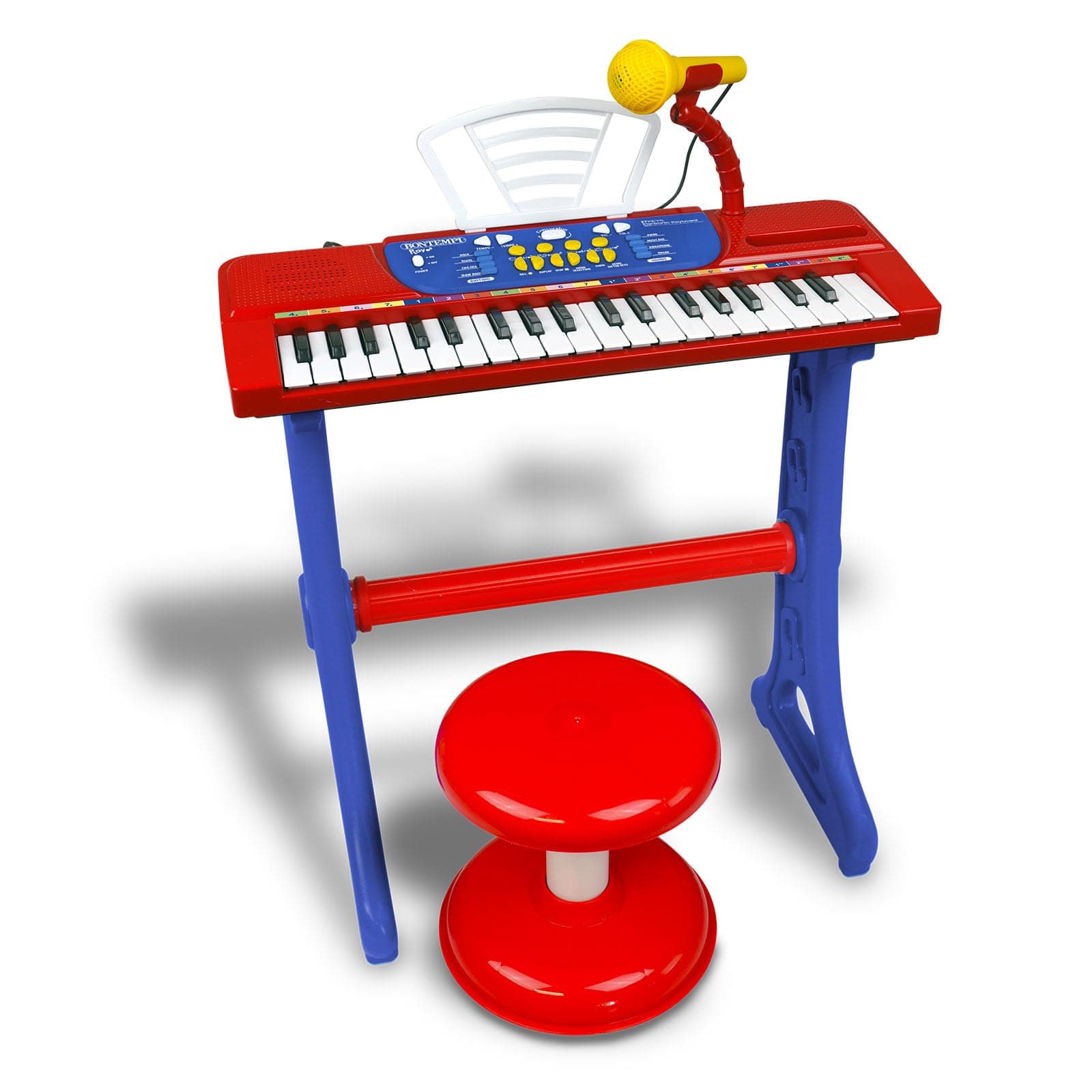 Bontempi - Електронен синтезатор с 37 клавиша, крачета и столче
