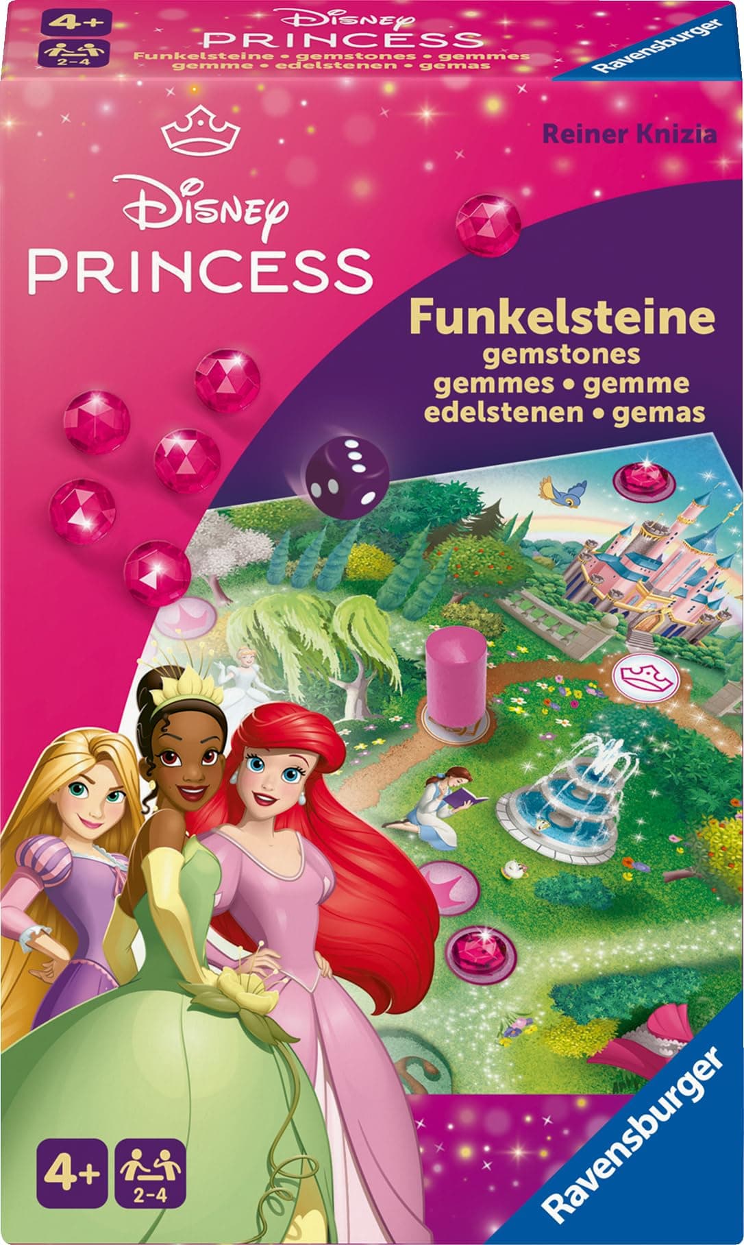 Настолна игра Ravensburger - Disney® Princess: Искрящи камъни