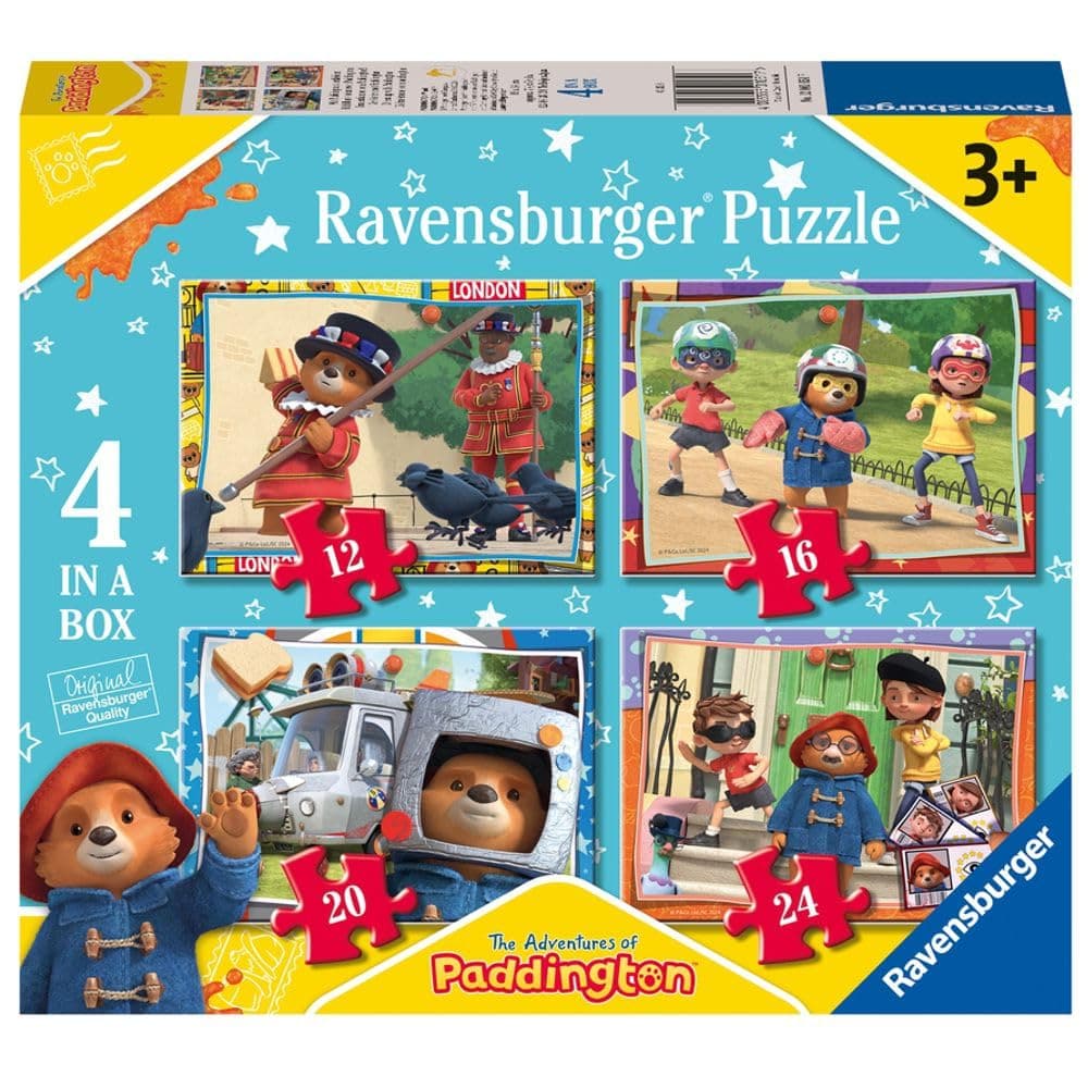 Пъзел Ravensburger 4-в-1: 12/16/20/24 ел. - Падингтън