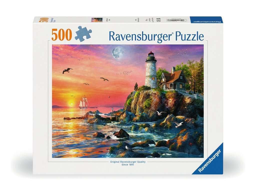 Пъзел Ravensburger 500 ел. - Фар при залез