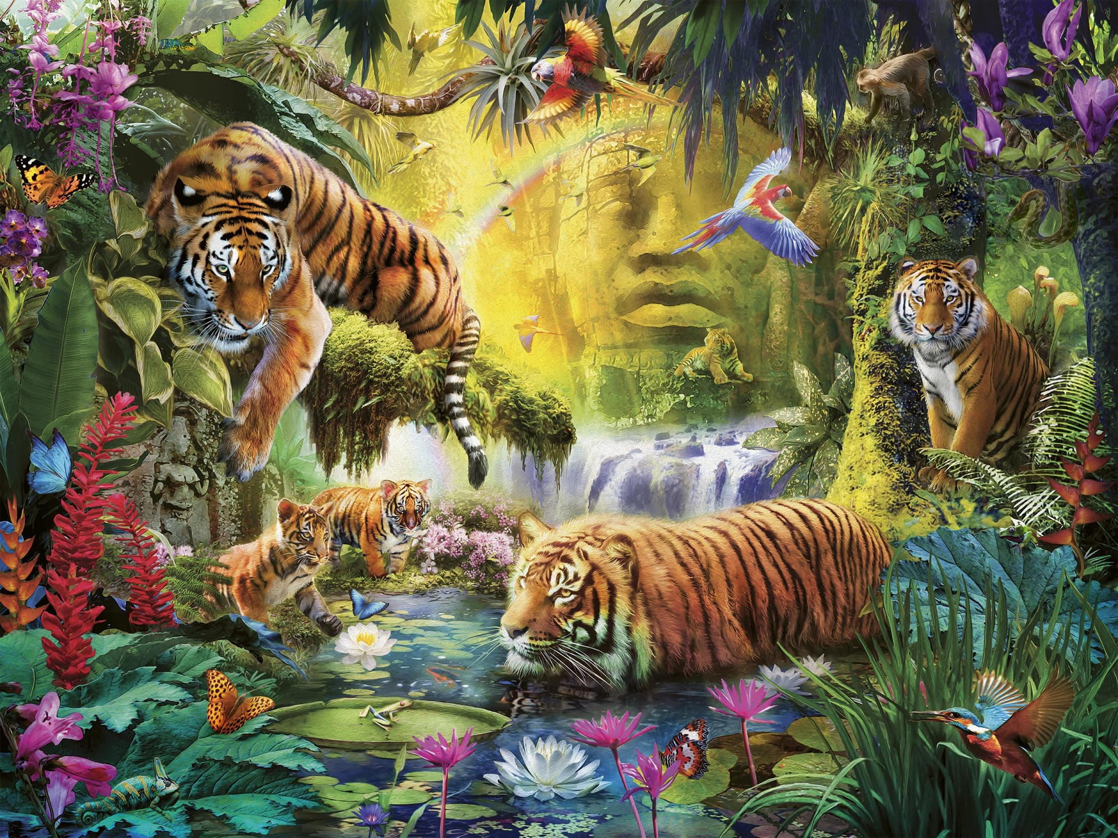 Пъзел Ravensburger 1500 ел. - Тигри