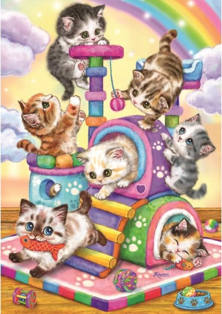 Пъзел Ravensburger 35 ел. - Игриви мъркащи котета