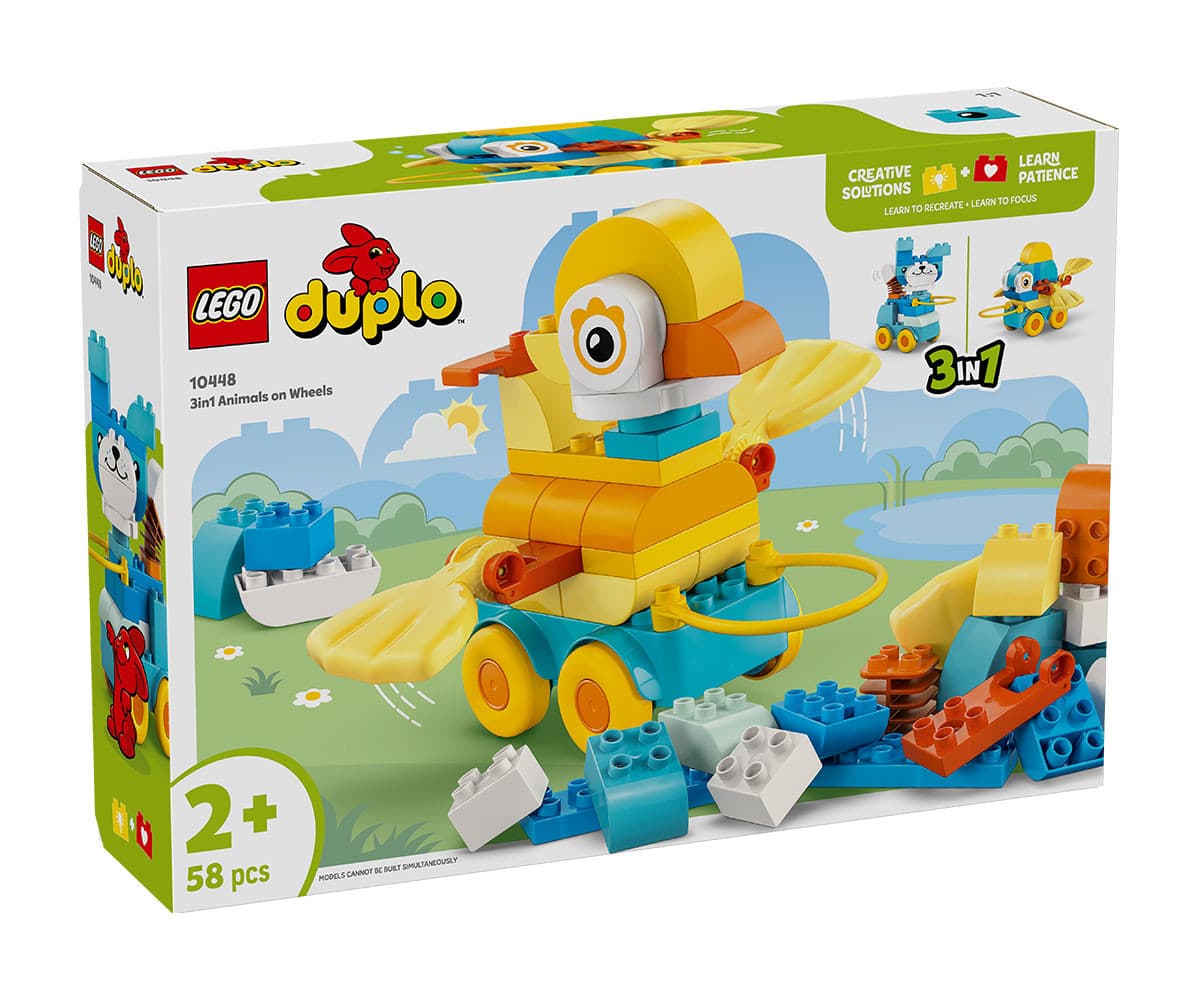 LEGO® DUPLO® 10448 - Животни на колела „3 в 1“