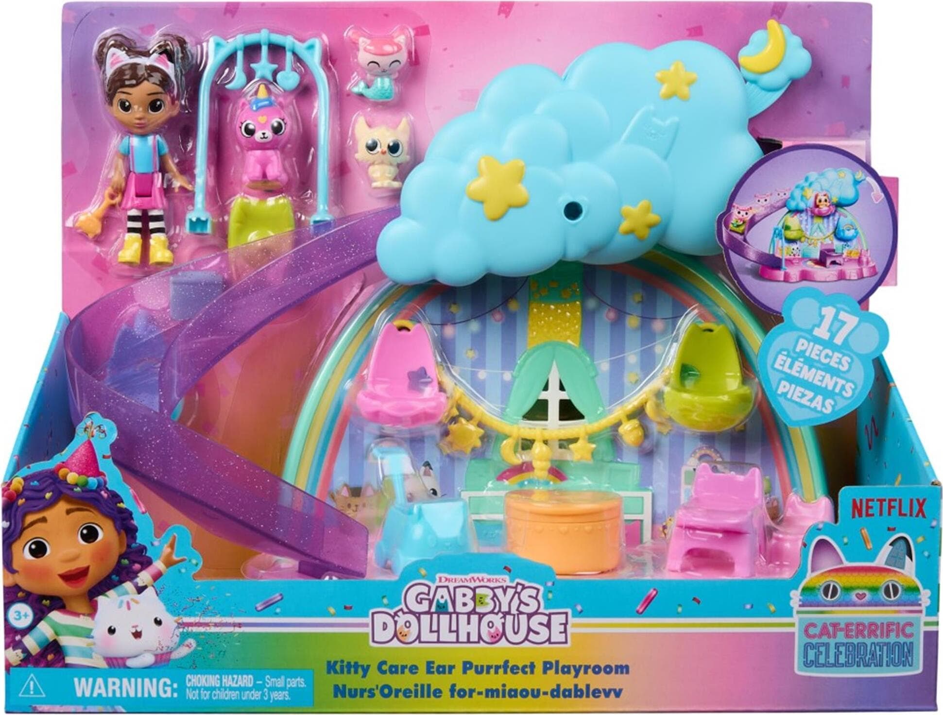Gabby's Dollhouse - Комплект за игра грижа за котетата