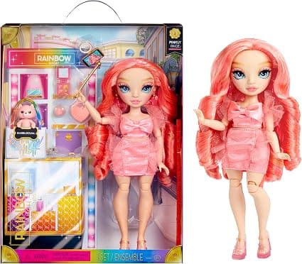 Модна кукла Rainbow High - Нови приятели, Pinkly Paige