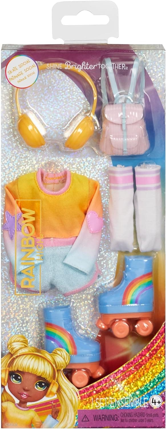Аксесоари Rainbow High - Модно облекло, Skate Social Patinage