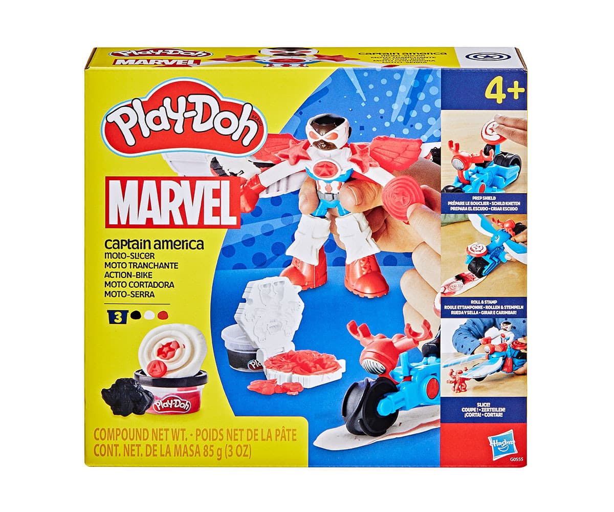 Play Doh - Капитан Америка: Мото-резачка