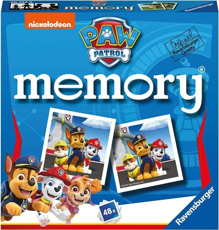 Игра Мемори карти 48 броя Ravensburger - Пес Патрул