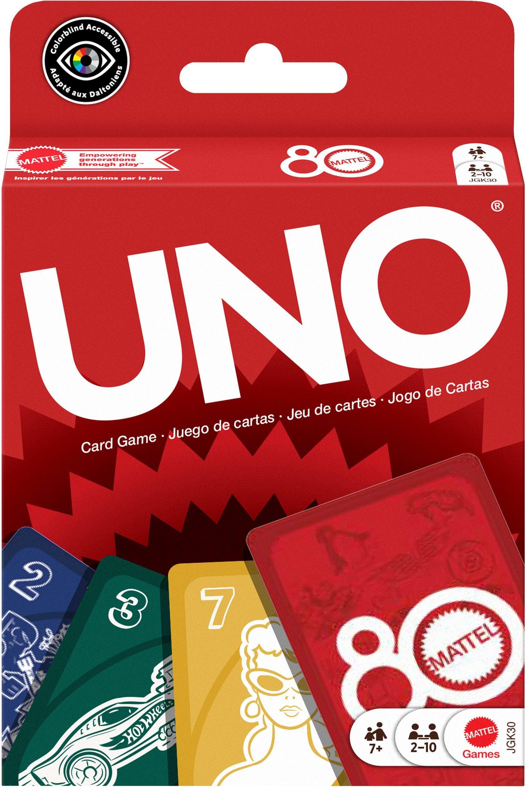 Карти за игра UNO, 80 години Mattel