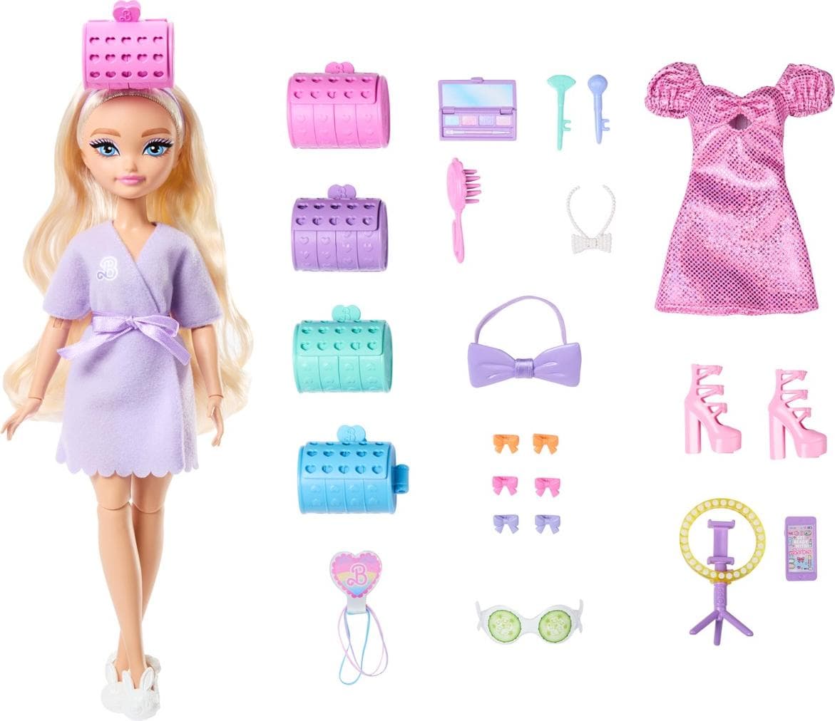 Кукла Barbie Fashionistas - Малибу, с розова шнола