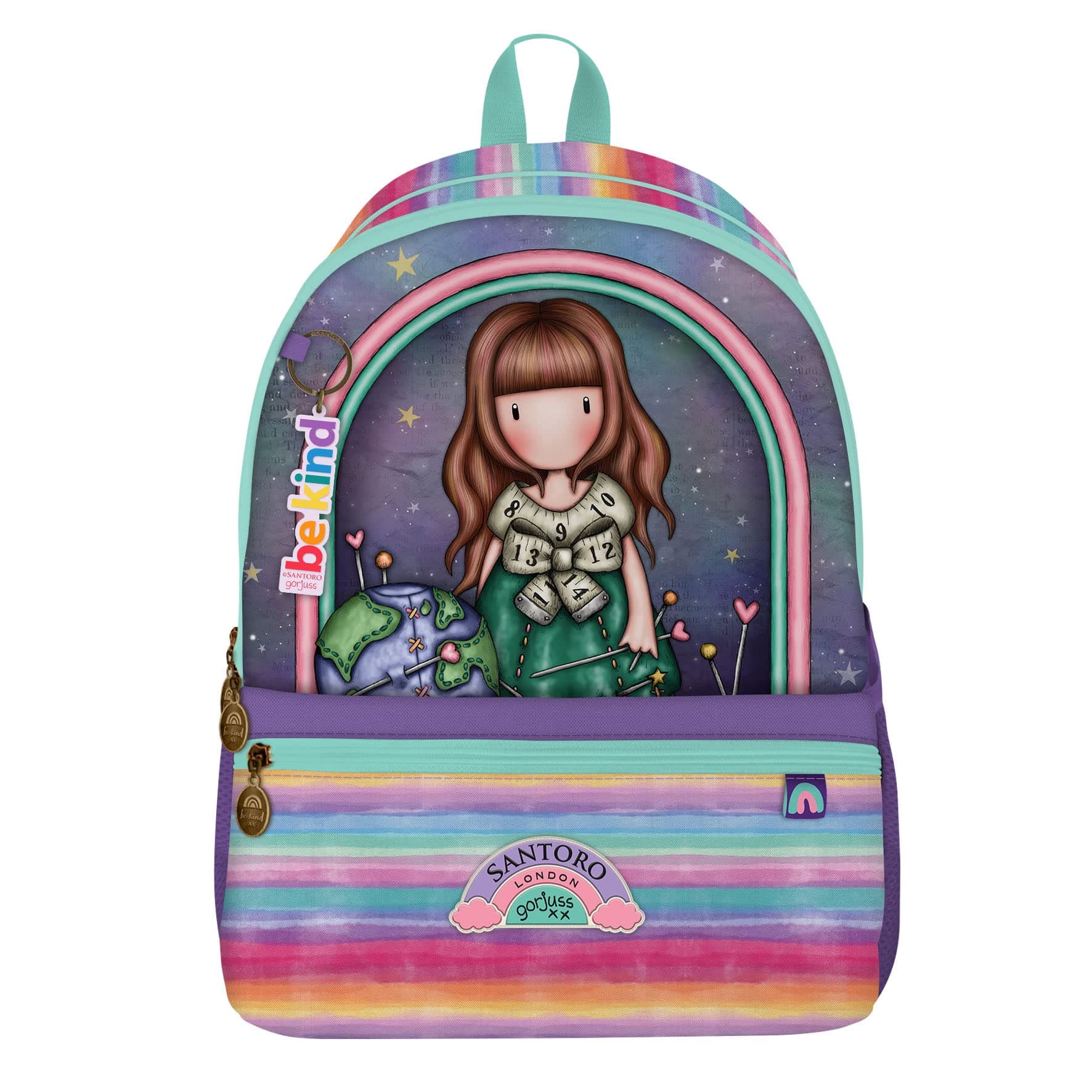 UWear - Ученическа раница Santoro Gorjuss, Be Kind To Our Planet