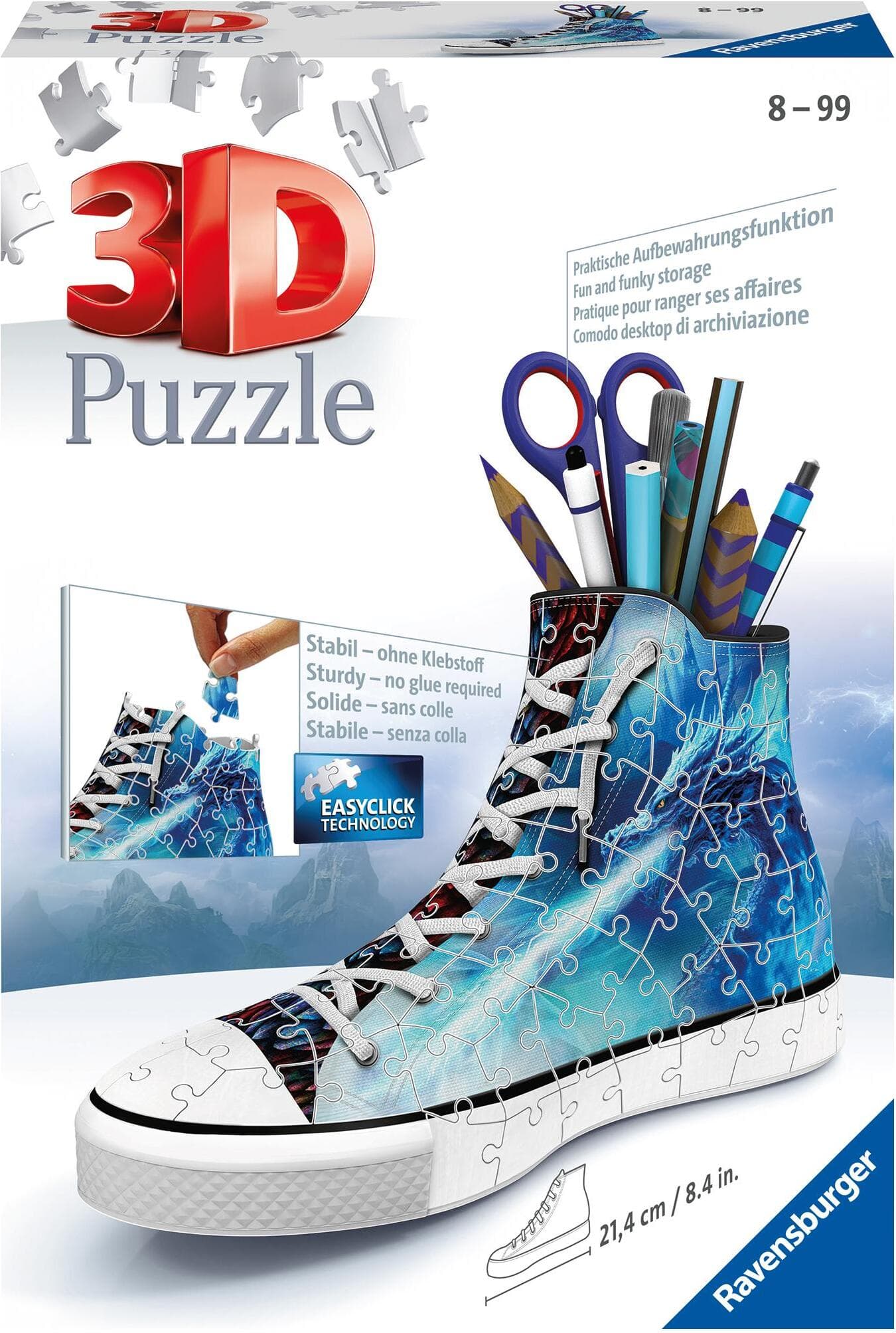 3D Пъзел Ravensburger 108 ел. - Моливник кец