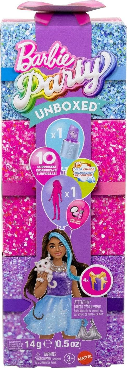 Кукла Barbie - Color Reveal: Серия парти Барби в затворена опаковка, лилава