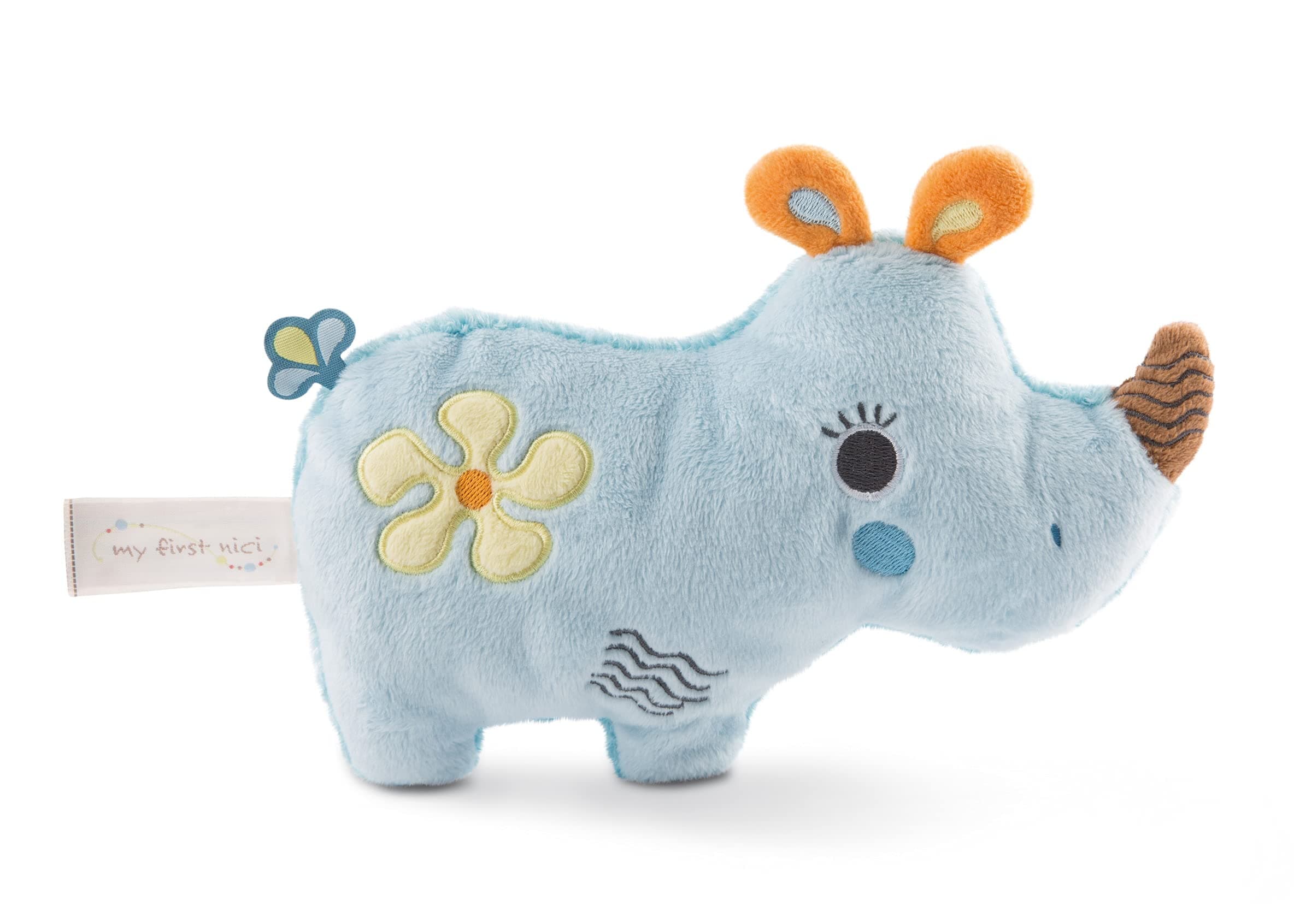 NICI Мека играчка 2D Носорогът Мануфи, 20см. 0+ месеца