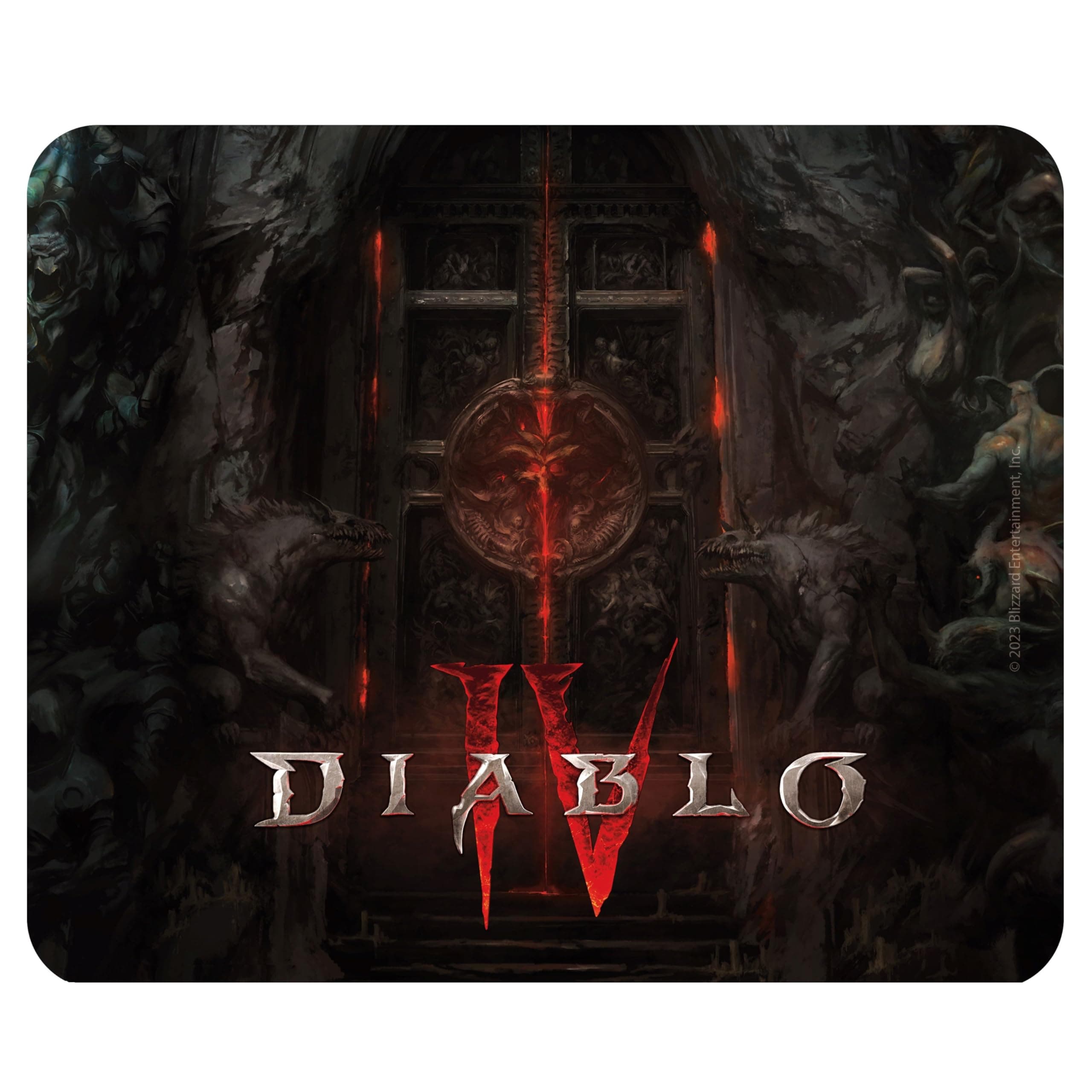 Подложка за мишка ABYstyle Diablo Flexible Mousepad Hellgate (ABYACC503), гейминг, 235 x 195 x 3 mm
