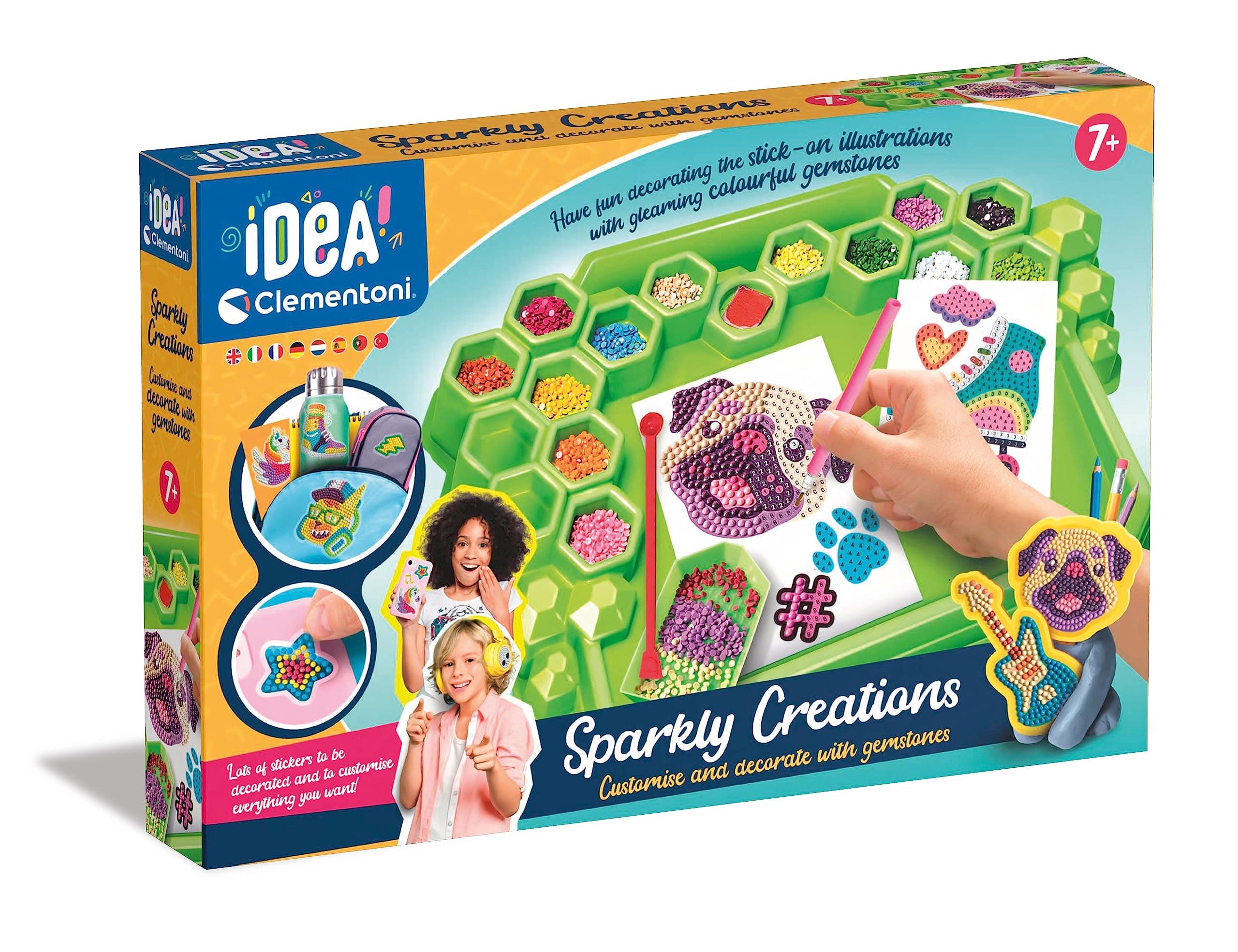 CLEMENTONI IDEA Диамантен гоблен - картина с диамантена мозайка и глина Deluxe
