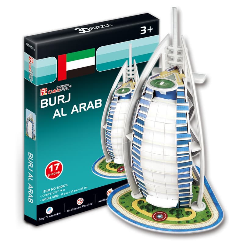 CubicFun Пъзел 3D Burj Al Arab 17ч.