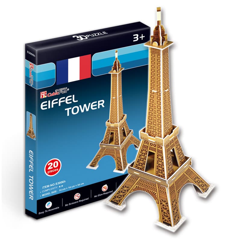 CubicFun Пъзел 3D Eiffel Tower 20ч.