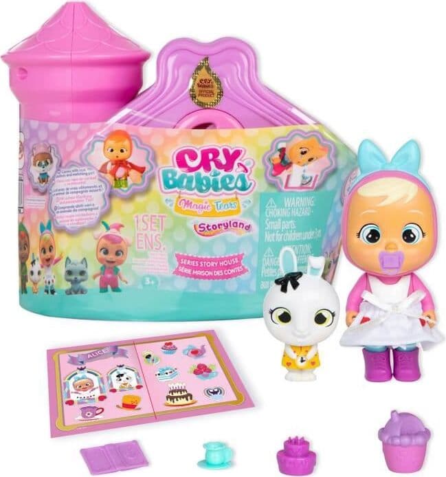 IMC Миникукла със сълзи CRYBABIES MAGIC TEARS STORYLAND в къщичка