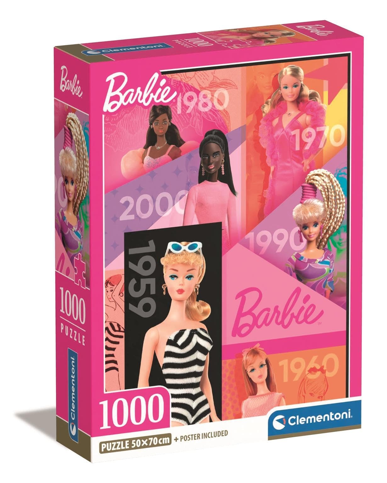 CLEMENTONI 1000ч. Пъзел Barbie