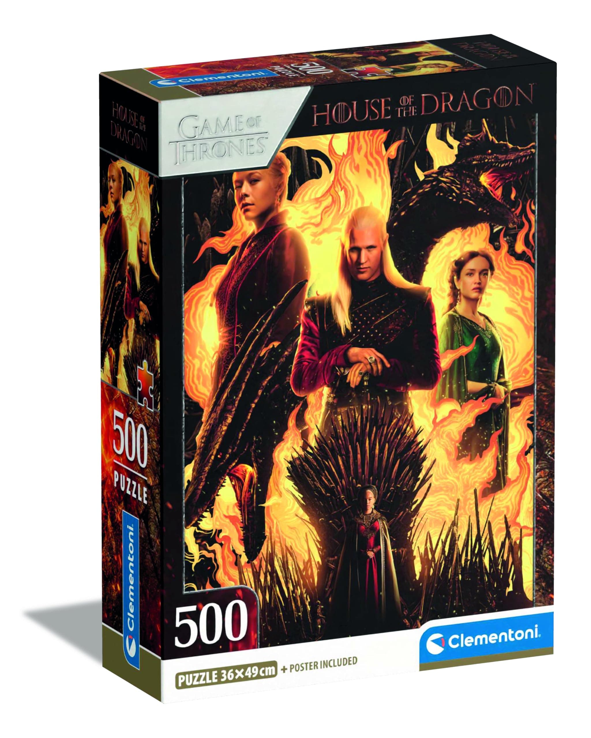 CLEMENTONI 500ч. Пъзел House of The Dragon