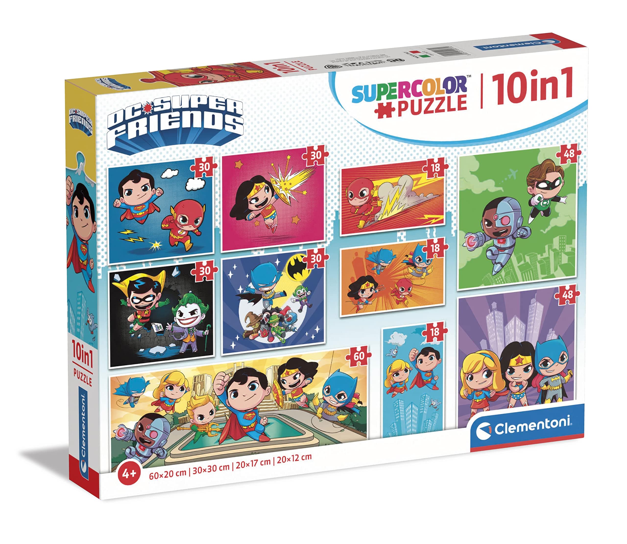 CLEMENTONI 10 в 1 Пъзел DC Comics