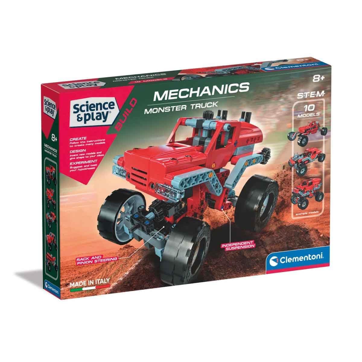 CLEMENTONI MECHANICS LABORATORY Конструктор 200 елемента КАМИОН MONSTER