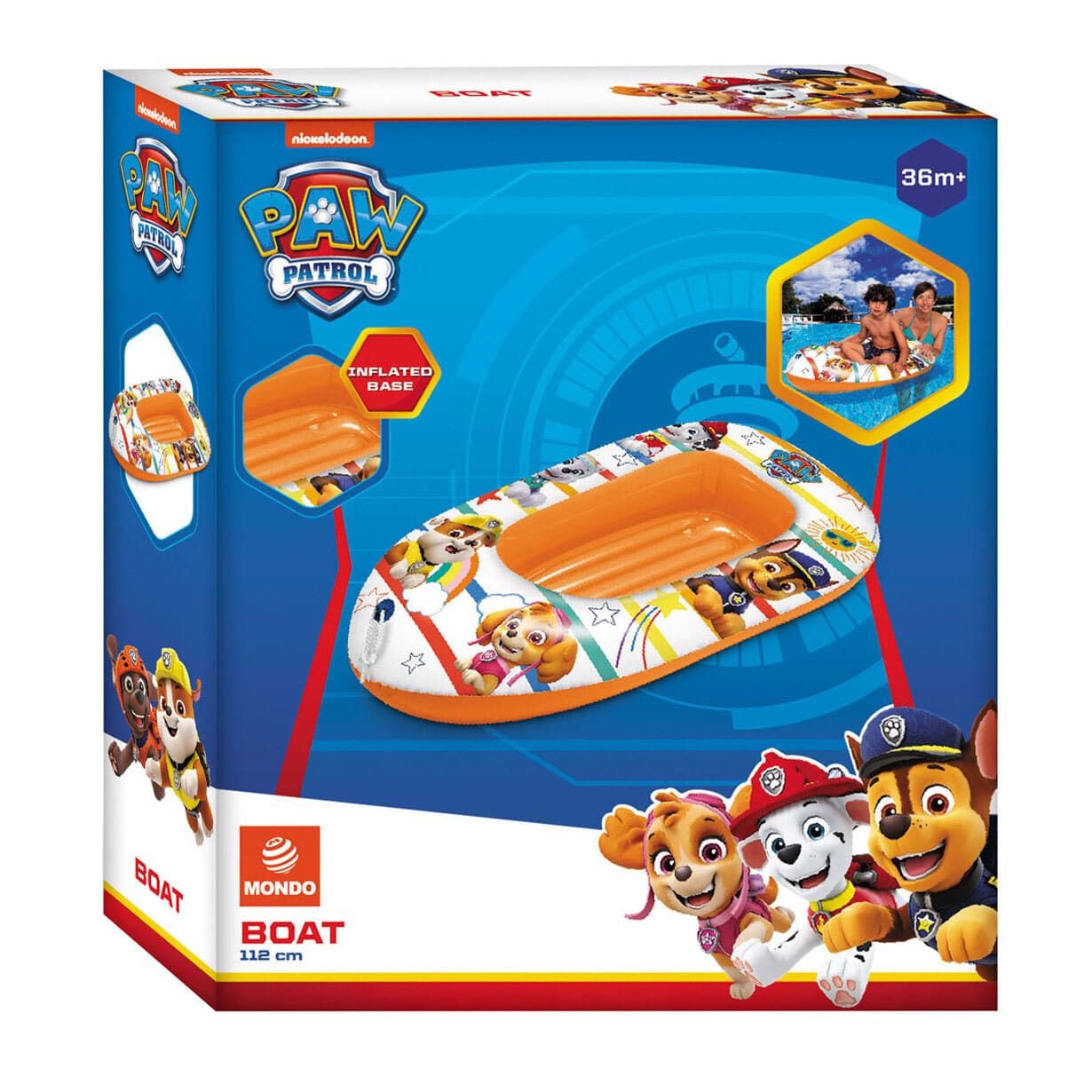 MONDO PAW PATROL Надуваема лодка 112см.