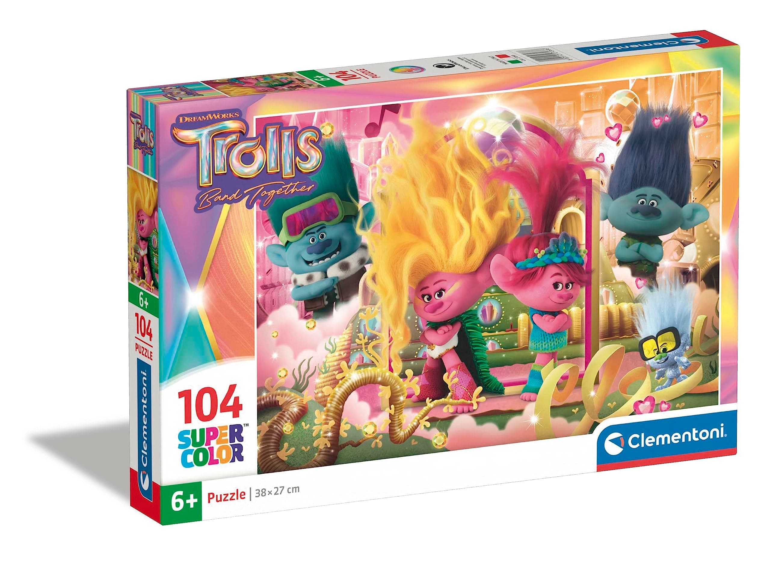 CLEMENTONI 104ч. Пъзел Trolls