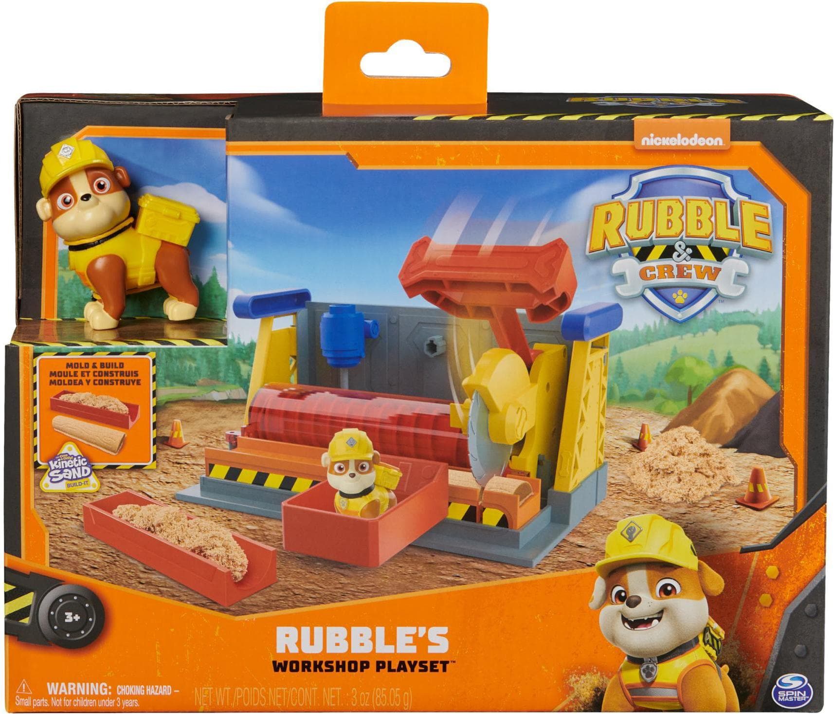 Paw Patrol Rubble and Crew Работилницата на Ръбъл с кинетичен пясък