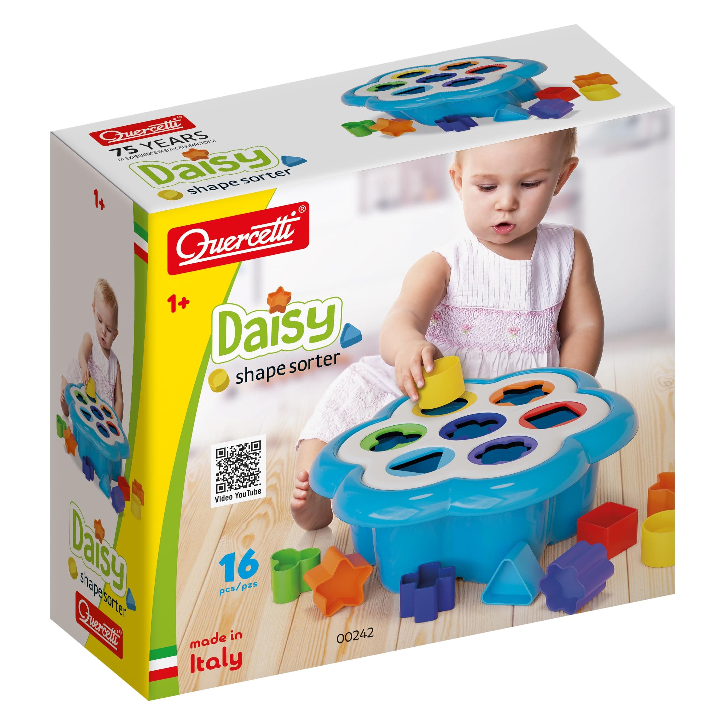 QUERCETTI Сортер с форми Daisy 16ч.