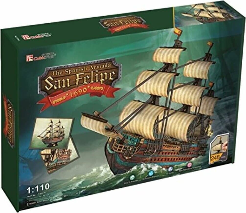 CubicFun 3D Пъзел КОРАБ THE SAN FELIPE T4017h