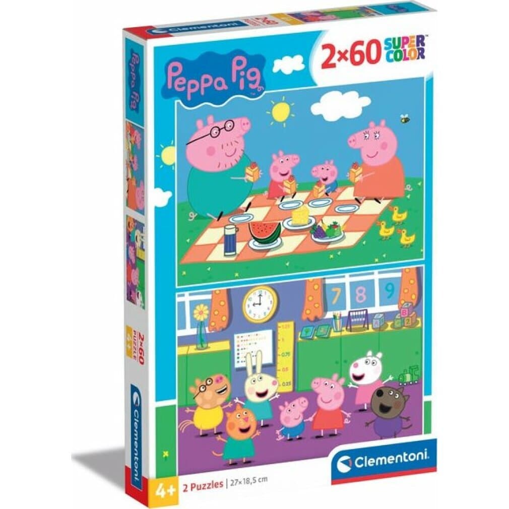 CLEMENTONI 2x60ч. Пъзел Peppa Pig 1