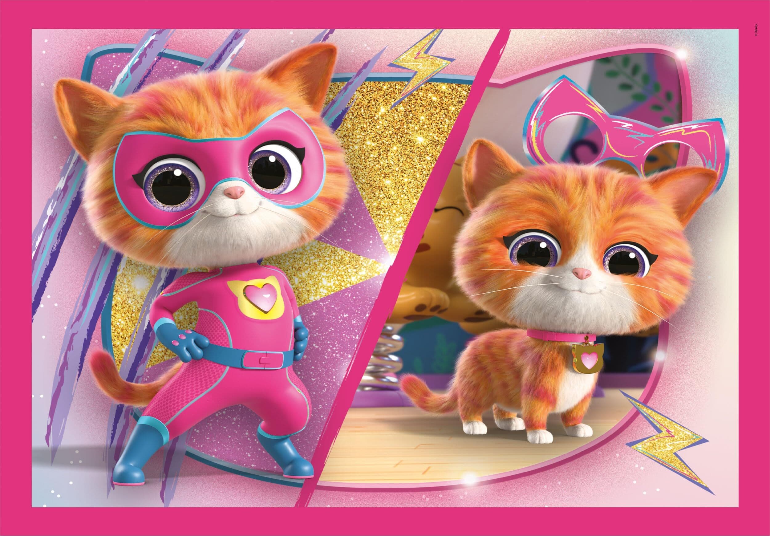 CLEMENTONI 4 в 1 Пъзел Super Kitties