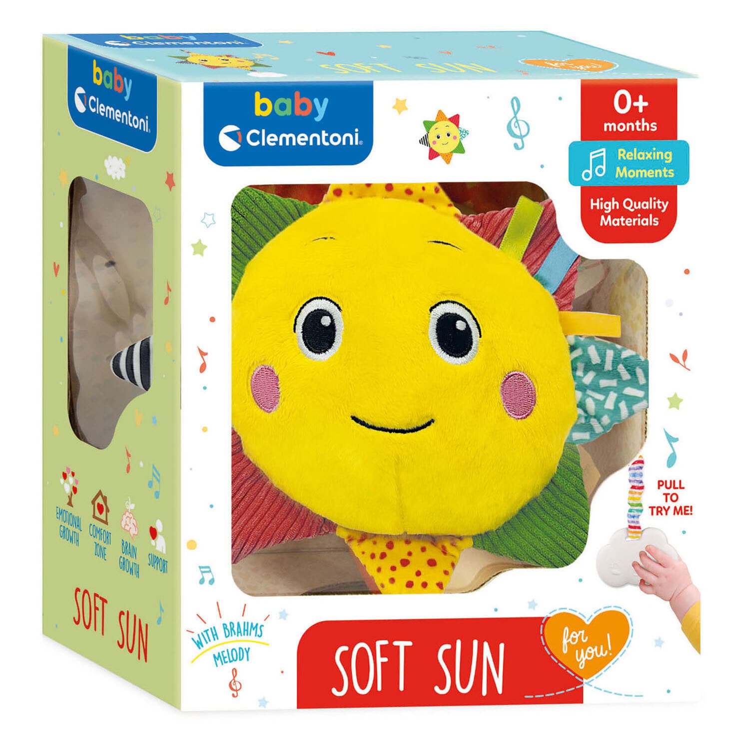 CLEMENTONI BABY Плюшено музикалко слънце