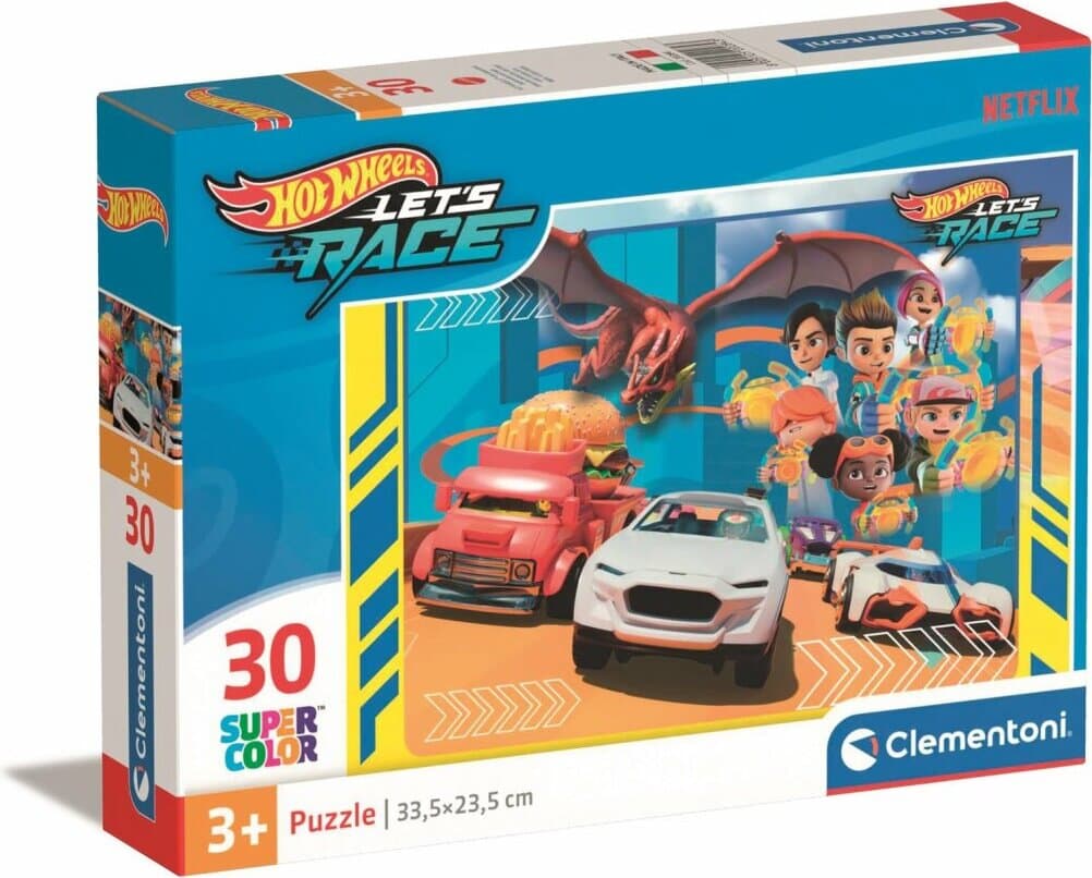 CLEMENTONI 30ч.Пъзел Hot Wheels