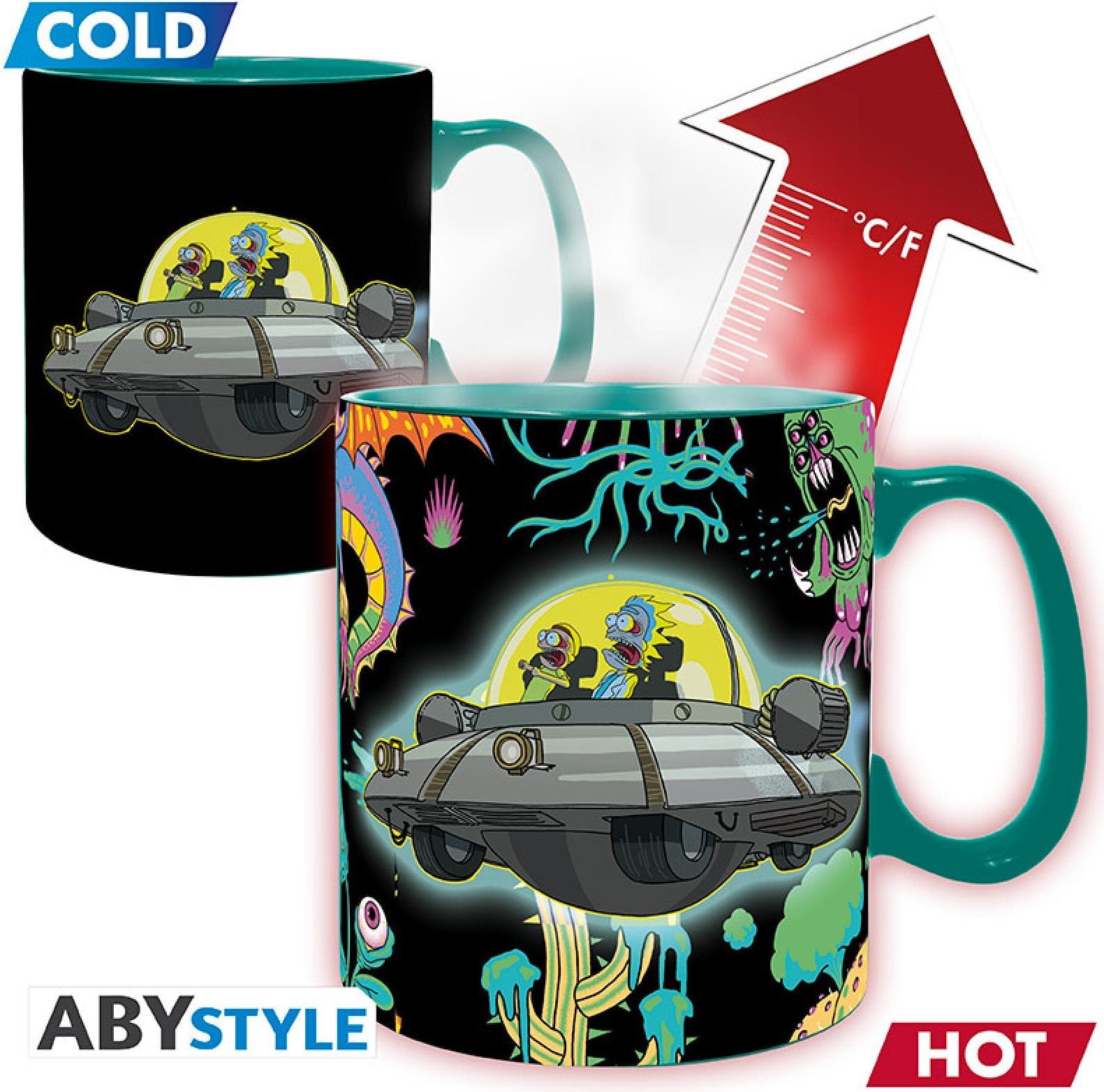 Чаша ABYSTYLE RICK AND MORTY Heat Change Mug Spaceship