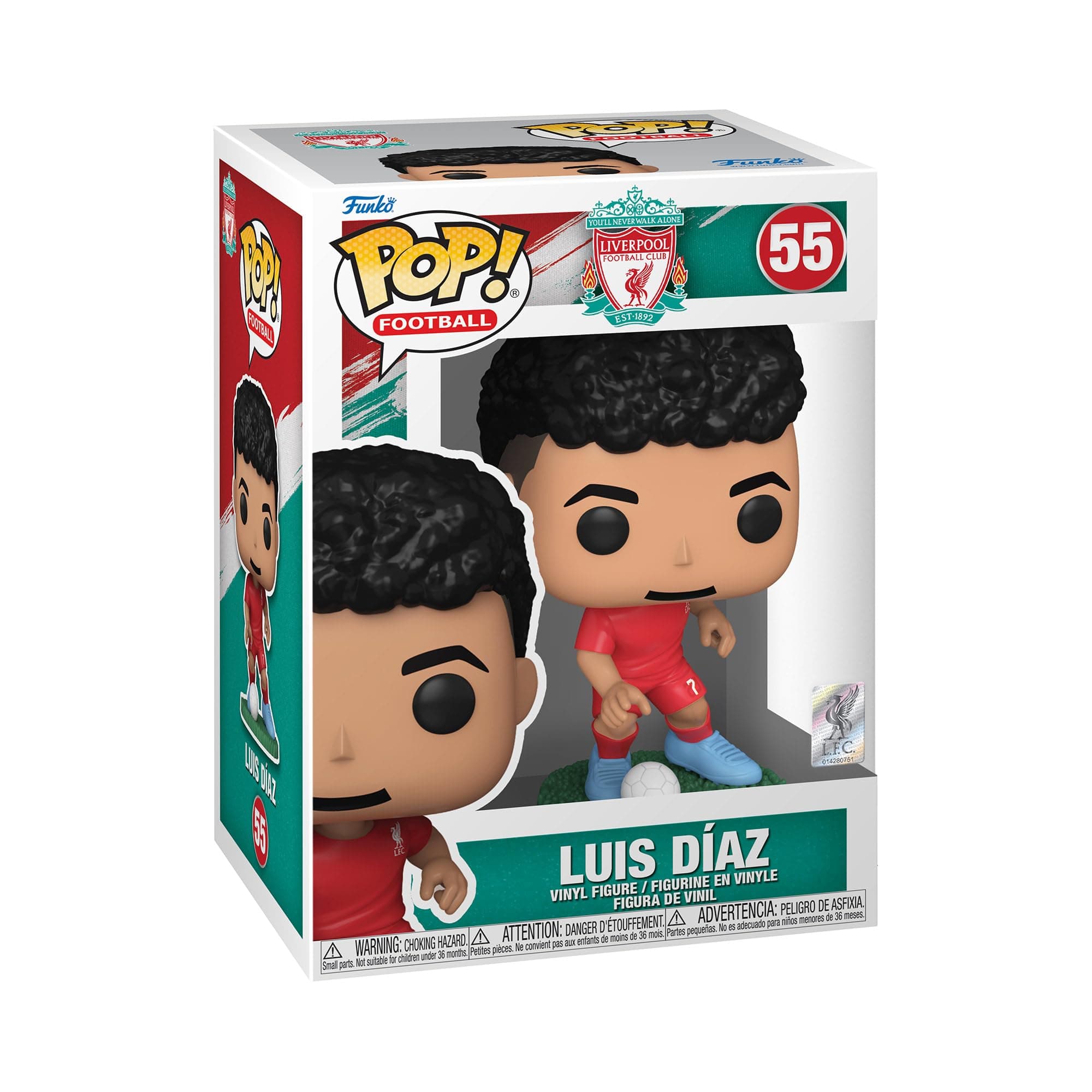 Фигурка Funko Pop! Football: Liverpool FC - Luis Diaz #55