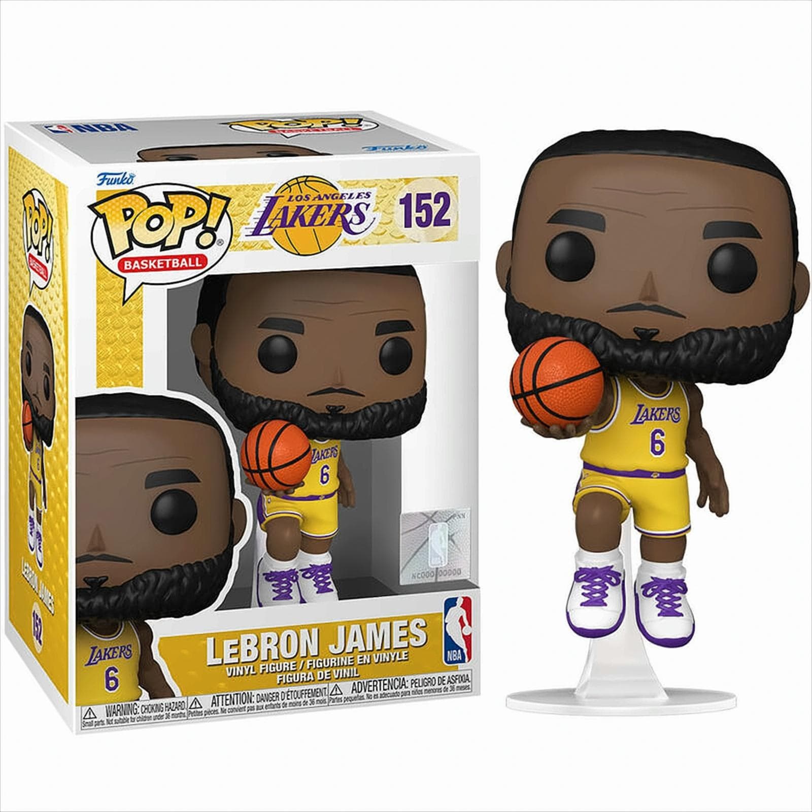 Фигурка Funko Pop! Basketball: NBA Lakers - LeBron James #152