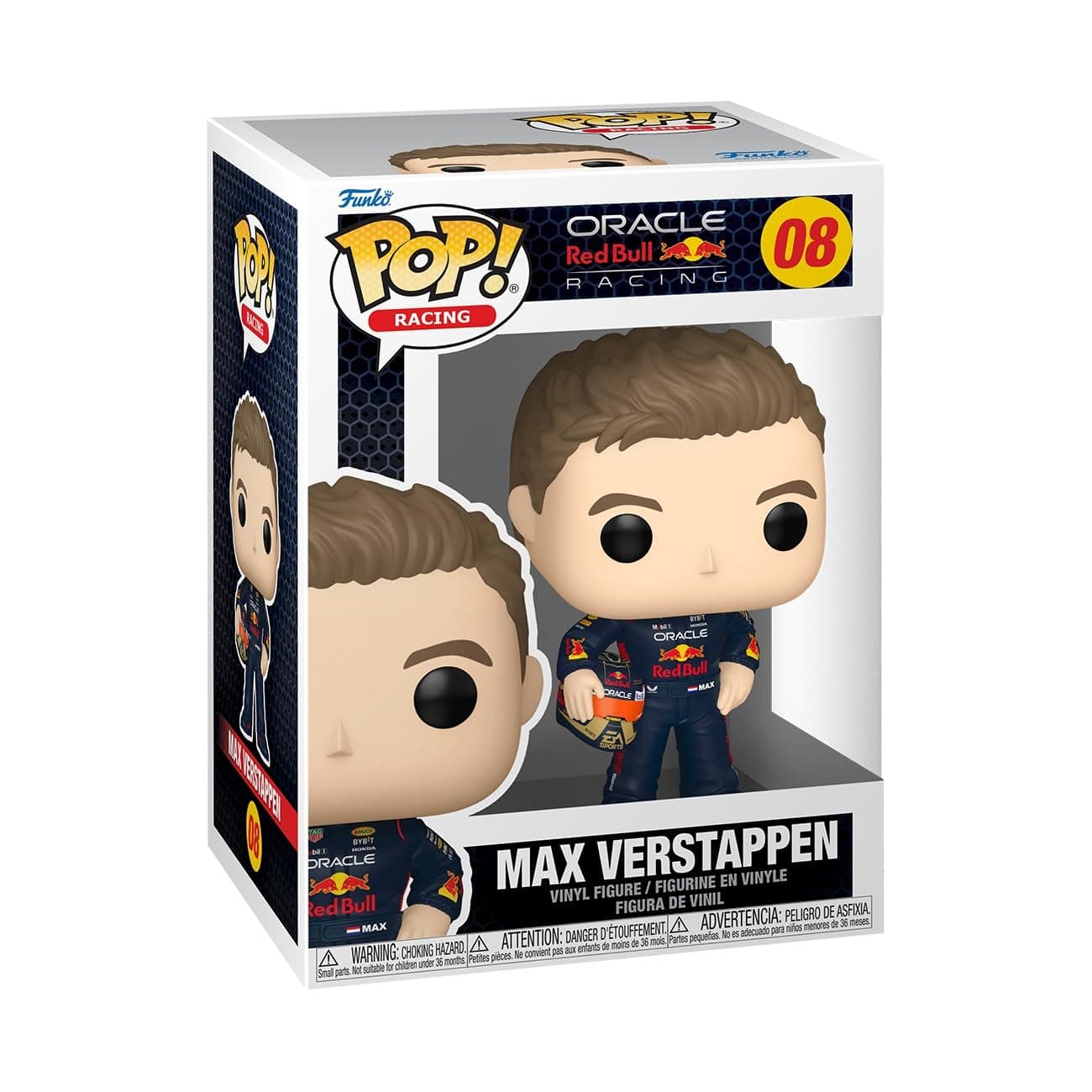 Фигурка Funko Pop! Racing: Oracle Red Bull Racing - Max Verstappen with Helm #08