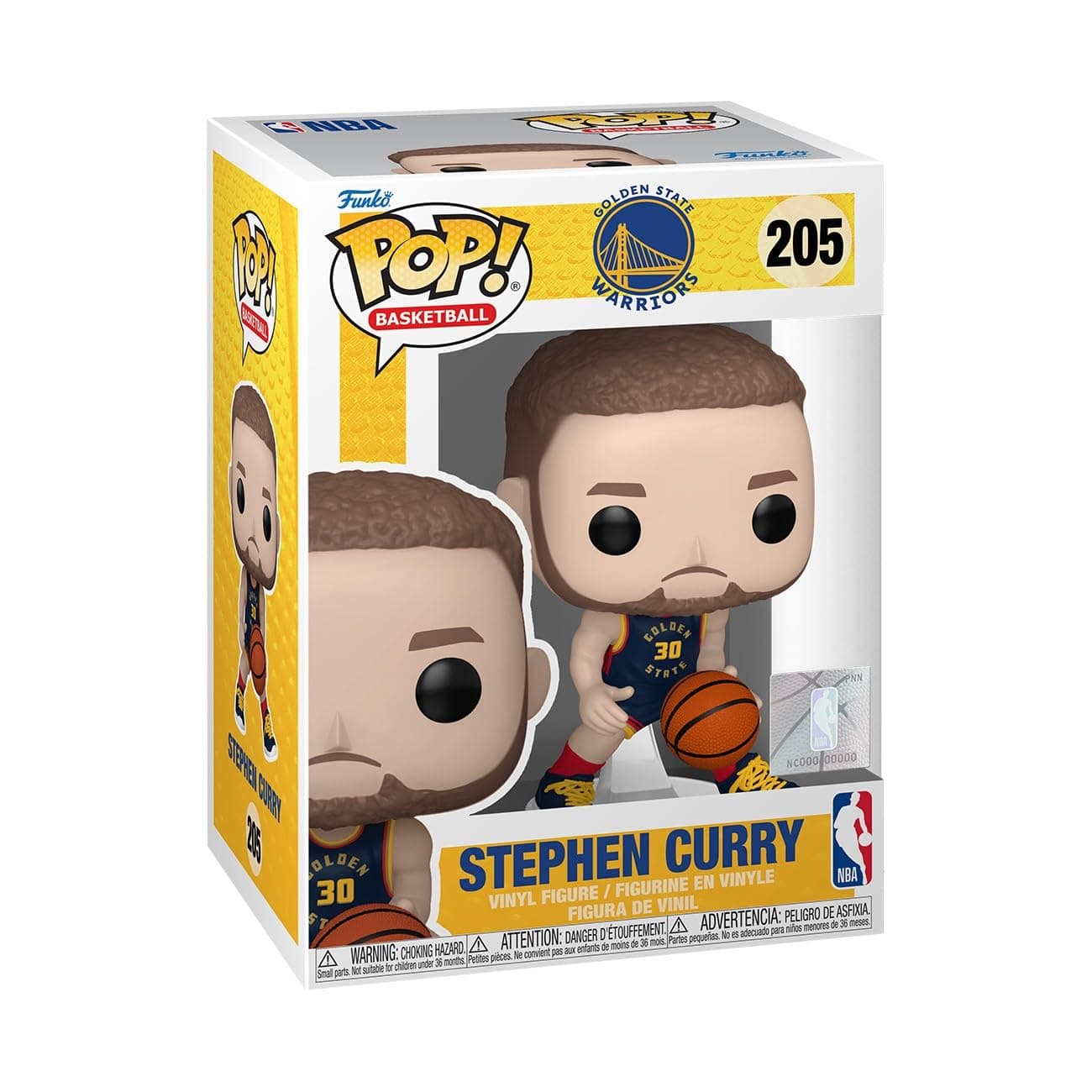 Фигурка Funko Pop! Sports: Basketball - Stephen Curry (Golden State Warriors), 205